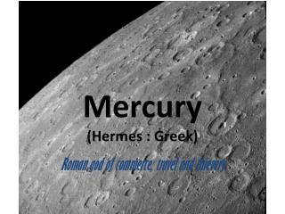 Mercury (Hermes : Greek)