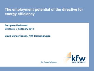 The employment potential of the directive for energy efficiency