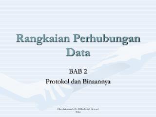 Rangkaian Perhubungan Data