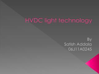 HVDC light technology
