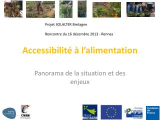 Accessibilité à l’alimentation