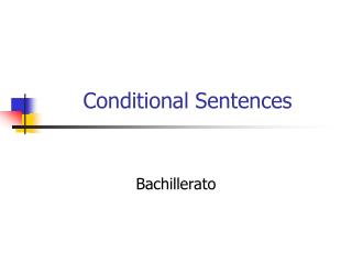 Conditional Sentences