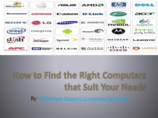 How to Find the Right Computers that Suit Your Needs