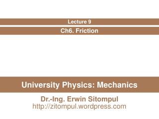 University Physics: Mechanics