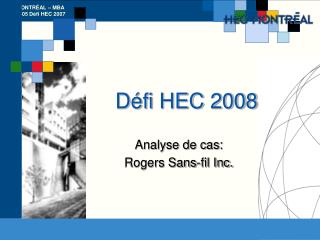 Défi HEC 2008