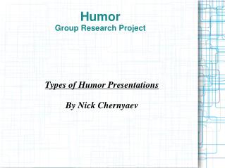 Humor Group Research Project