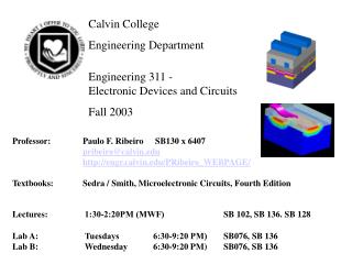 Calvin College	 Engineering Department