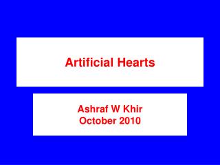 Artificial Hearts