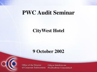 PWC Audit Seminar