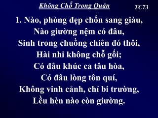 Không Chỗ Trong Quán