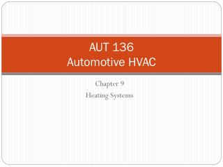 AUT 136 Automotive HVAC