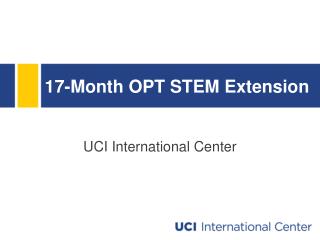 17-Month OPT STEM Extension