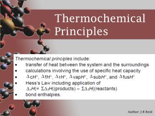 Thermochemical Principles