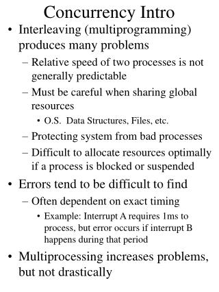 Concurrency Intro