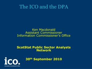The ICO and the DPA