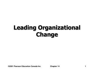 Leading Organizational Change