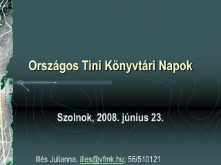 Országos Tini Könyvtári Napok