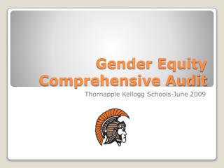 Gender Equity Comprehensive Audit