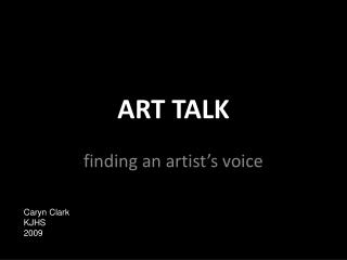 ART TALK