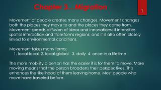 Chapter 3…Migration