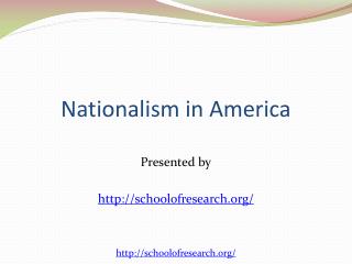Nationalism in America