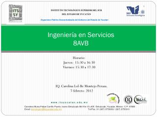 Ingeniería en Servicios 8AVB