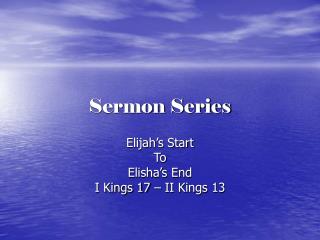 Sermon Series
