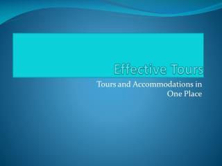 Effective Tours