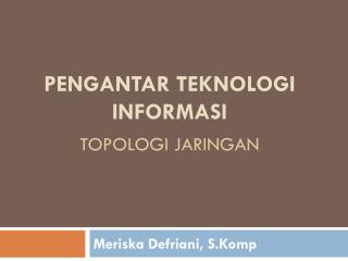 TOPOLOGI JARINGA n