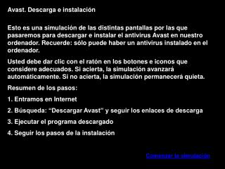 Avast. Descarga e instalación