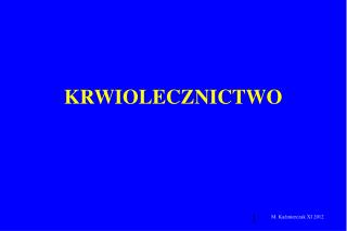 KRWIOLECZNICTWO