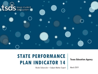 State performance plan indicator 14