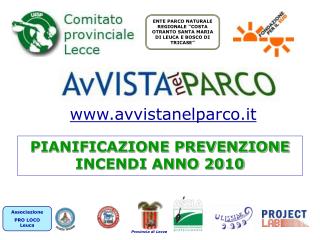 PIANIFICAZIONE PREVENZIONE INCENDI ANNO 2010