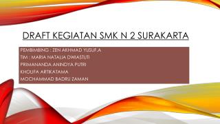 DRAFT KEGIATAN SMK N 2 SURAKARTA