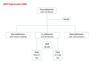 SNFF Organisation 2009
