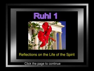 Reflections on the Life of the Spirit