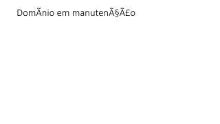 DomÃ­nio em manutenÃ§Ã£o