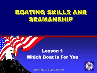 BOATING SKILLS AND SEAMANSHIP