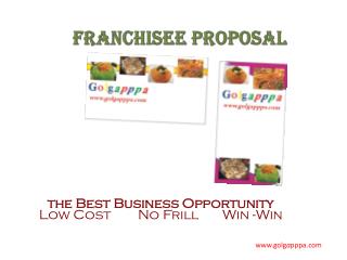 FRANCHISEE PROPOSAL