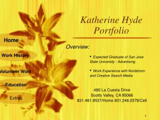 Katherine Hyde Portfolio