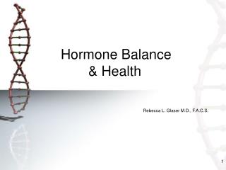 Hormone Balance &amp; Health
