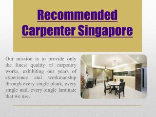 Carpentry Singapore