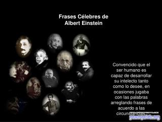 Frases Célebres de Albert Einstein