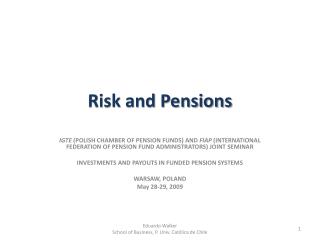 Risk and Pensions