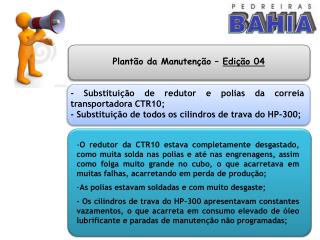 Plantão da Manutenção – Edição 04