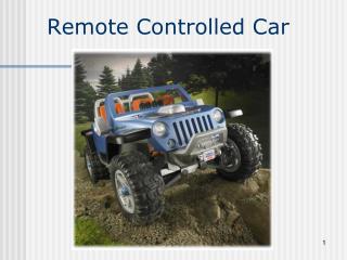 Remote Controlled Car