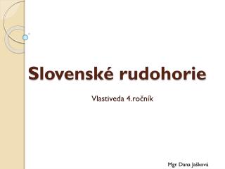 Slovenské rudohorie