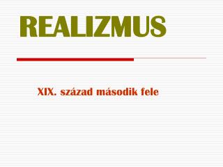 REALIZMUS