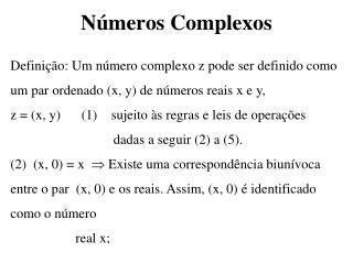 Números Complexos