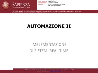 AUTOMAZIONE II